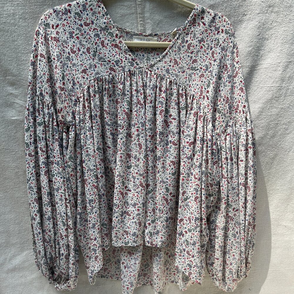 Doen 100% Silk Printed Blouse